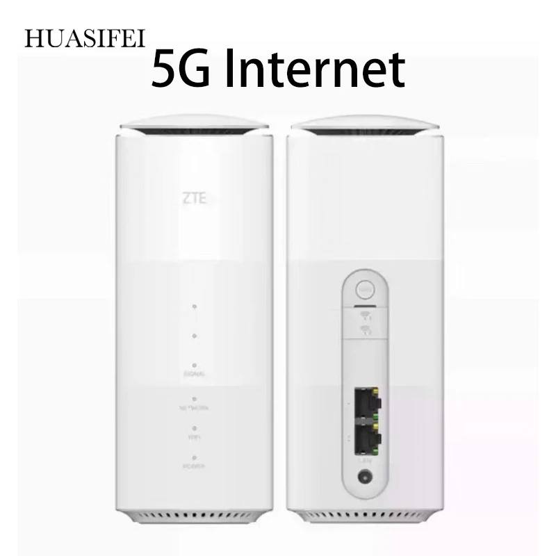 

ZTE 5G router wifi 5ghz 5G NR + LTE EN-D Sub6G: n77 / 78/79/41 4G FDD: n1 / 3/5/8 / 28TDD: B34 / 39/40/41 router 4g sim card