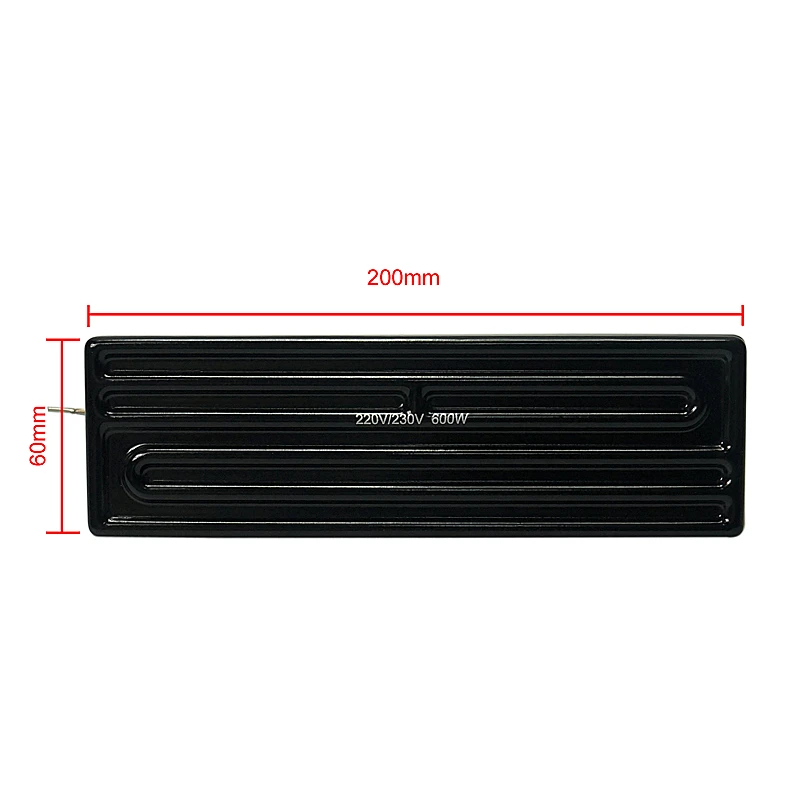 200x60mm 200*60mm 600W Infrared bottom ceramic heating plate for soldering bga repair | Power Tool Accessories