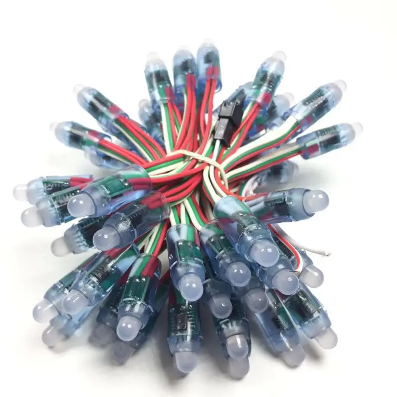 Полноцветный светодиодный пиксельный световой модуль WS2811 12 мм 500 шт. постоянный