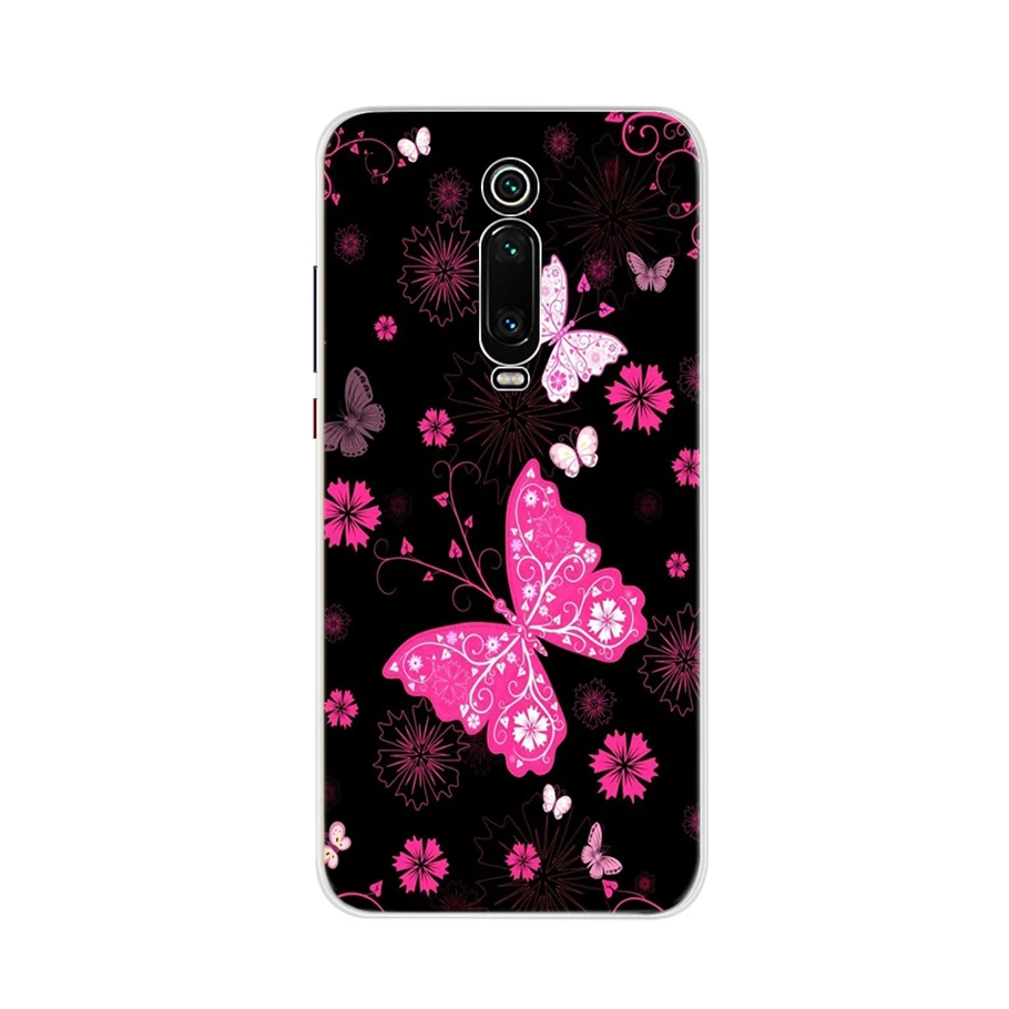 Чехол с кошкой для xiaomi redmi k20 mi 9 T мягкий силиконовый чехол-бампер k 20 pro 9t задняя