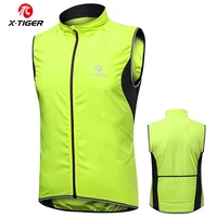 x tiger windproof cycling vest rainproof sleeveless reflective safety vest mtb bike jacket outdoor sport quick dry rain jacket