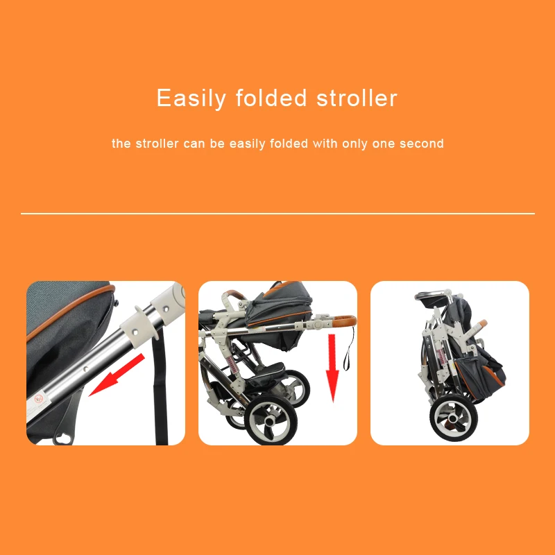 Детская коляска 3 в 1 система для путешествий с люлькой и автомобильным сиденьем