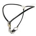 Новый женский пояс верности из нержавеющей стали нижнее белье Пояс-страпон блокируемые брюки, фетиш бдсм секс-игрушки для женщин.