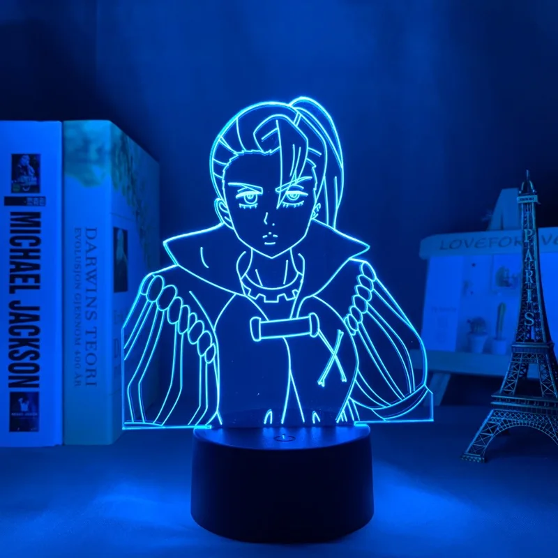 

The Seven Deadly Sins Jericho Led Night Light for Home Bedroom Decor Manga Nightlight Anime Gift Table 3d Lamp Jericho Gadget