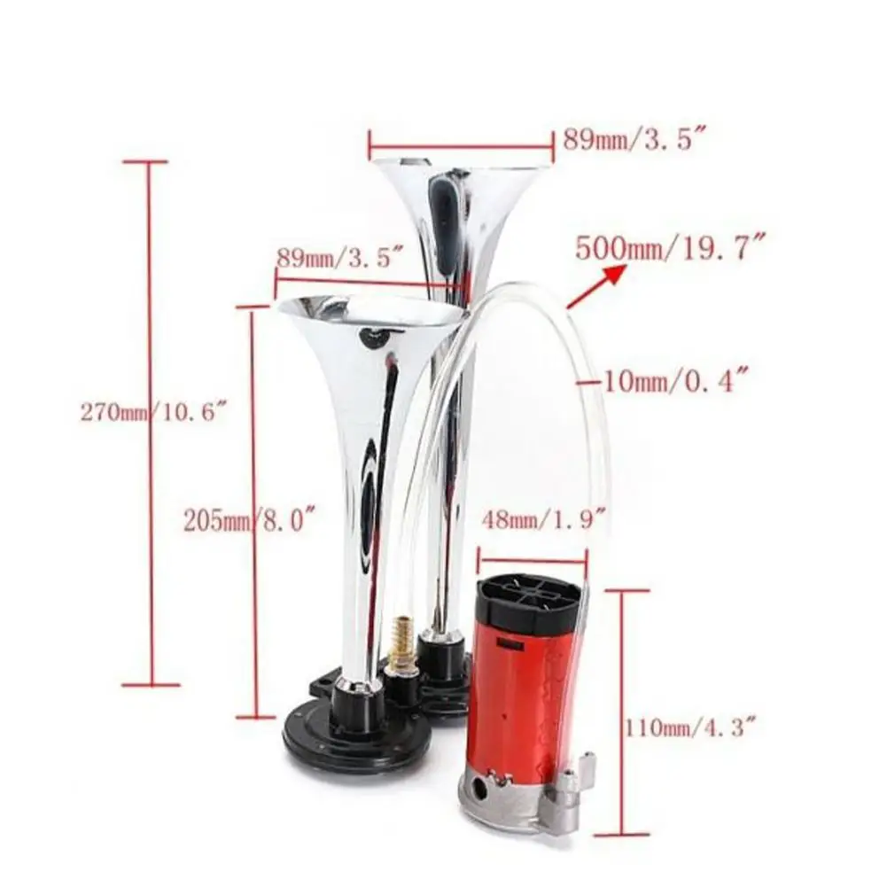 

Super Loud Air Horn Double Horn Truck Train Truck Car Compressor Kit