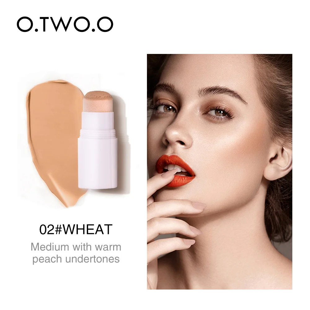 A02 Wheat O.TWO.O карандаш-консилер, полное покрытие, воздушная подушка, контур, макияж для лица, водостойкий, стойкий, скрытый пор, пятнистая, бронзовая палочка, косметика - Цвет: A02 Wheat