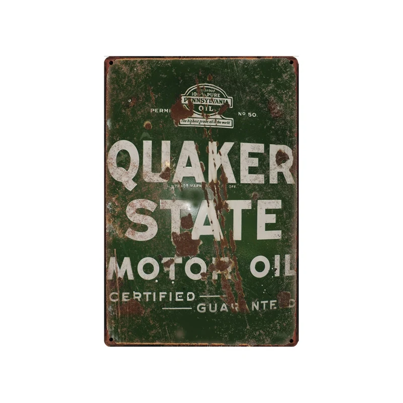 Motor Oil Shabby Chic Metal Signs Vintage Tin Plates For Wall Bar Home Garage Decoration 30X20CM SA-6938A | Дом и сад