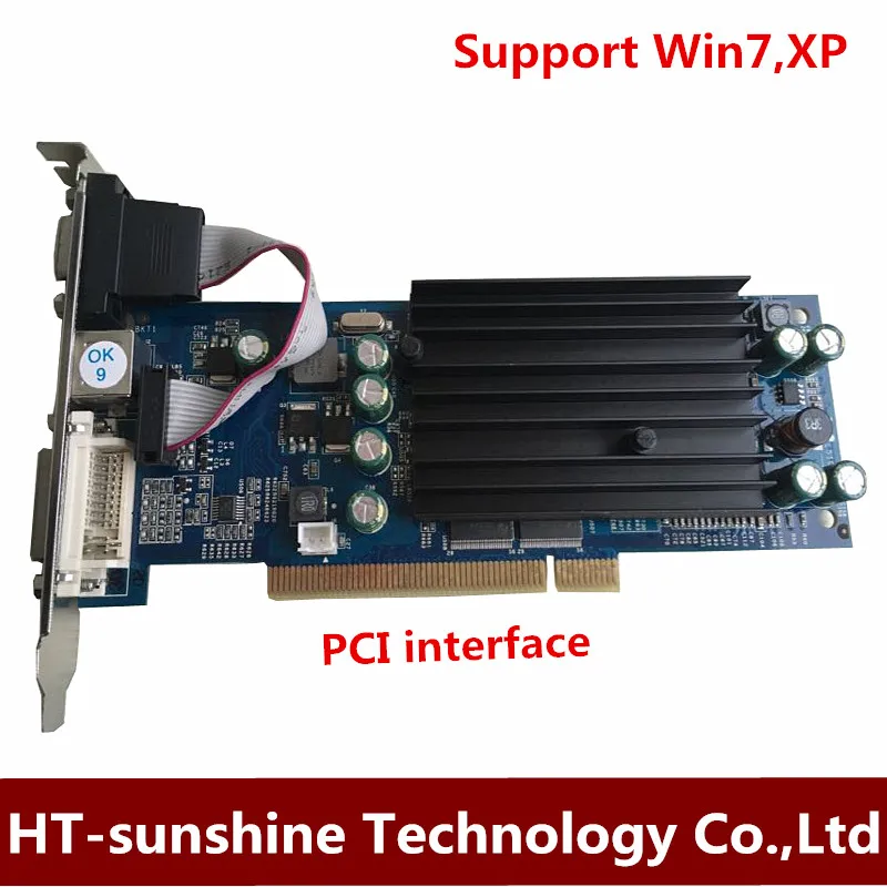 

PCI video card GA-6200A PCI 128M industrial computer server graphics card dual-screen multi-display card Win7 free shipping