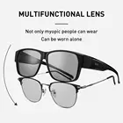Мужские солнцезащитные очки CAPONI, квадратные поляризационные очки для вождения при близорукости, цвет в ассортименте, BS3027