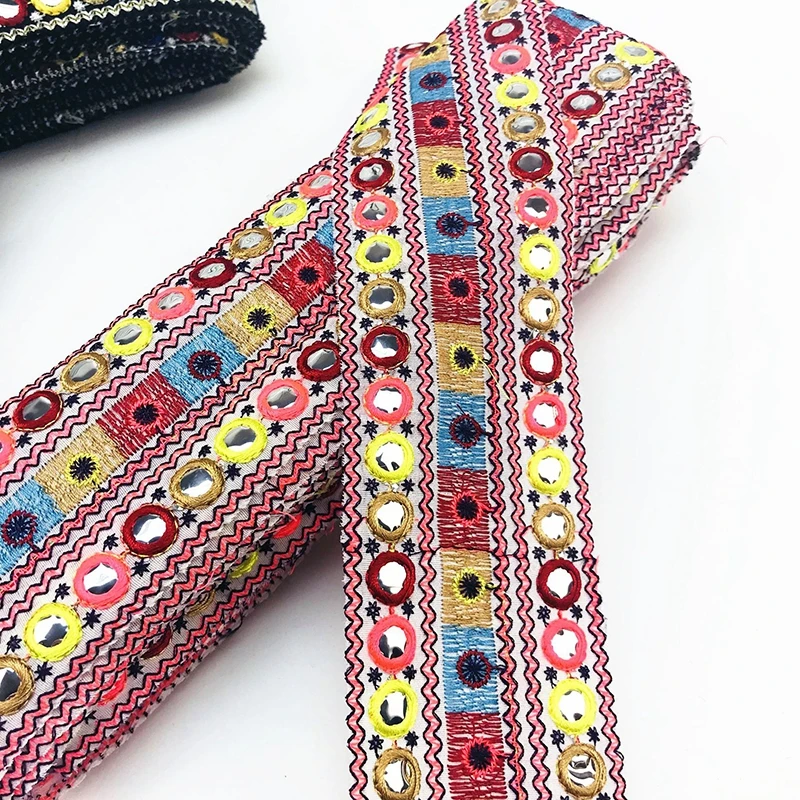 1 ярд летнее платье с этнической вышивкой кружевная лента в стиле бохо отделка