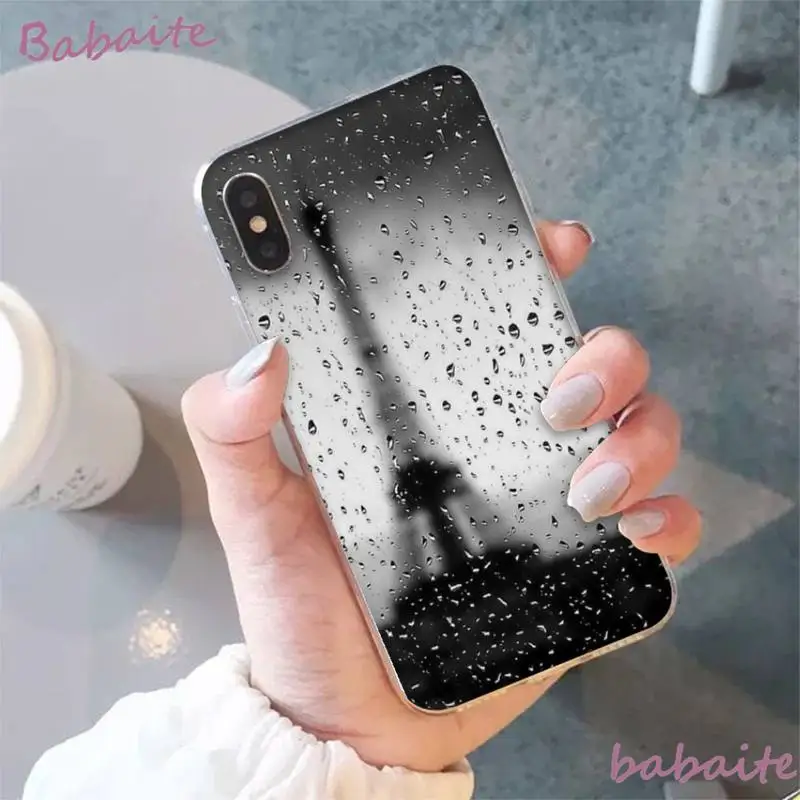 

Babaite Weather Rain Street night Phone Case fundas for iPhone 12 8 7 6 6S Plus 5 5S SE XR 11 12 pro max X XS MAX coque