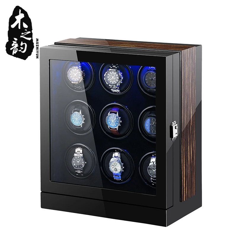 Автоматические роскошные часы Winder Box Аксессуары Часы Дисплей механические вращающиеся часы Uhrenbeweger для мужчин часы