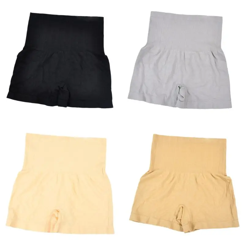 Женские Бесшовные тренировочные Трусики с высокой талией утягивающие живот