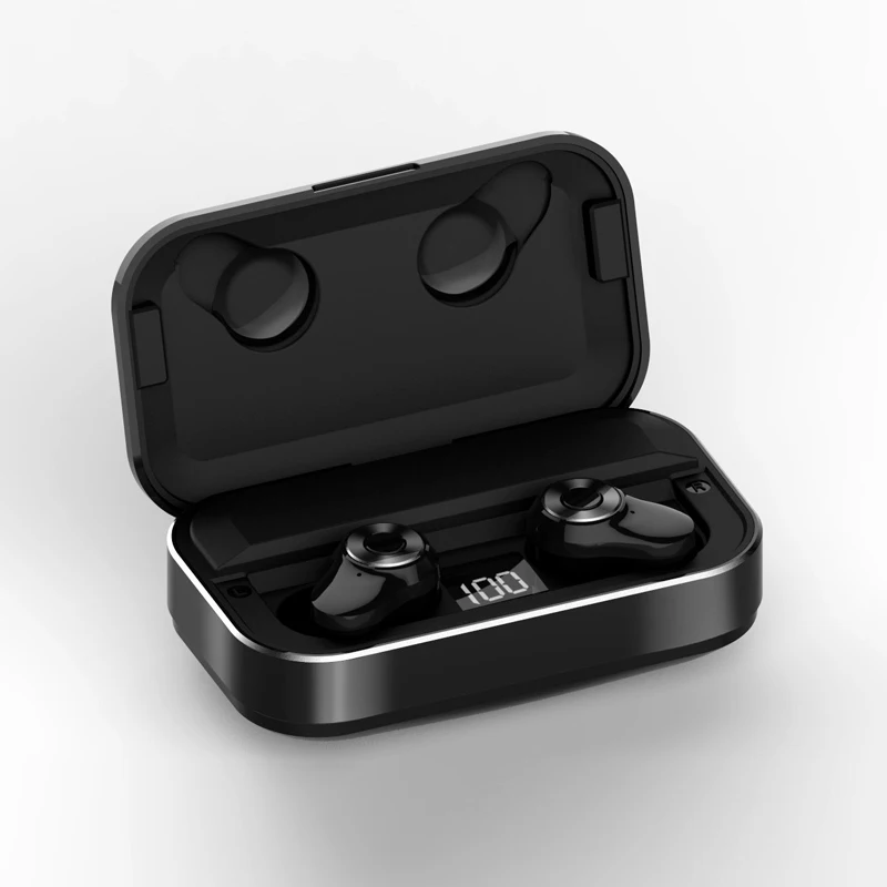 

A6 наушники-вкладыши TWS Bluetooth наушники со светодиодными огнями Беспроводной гарнитура сенсорный Управление наушники для прослушивания музы...
