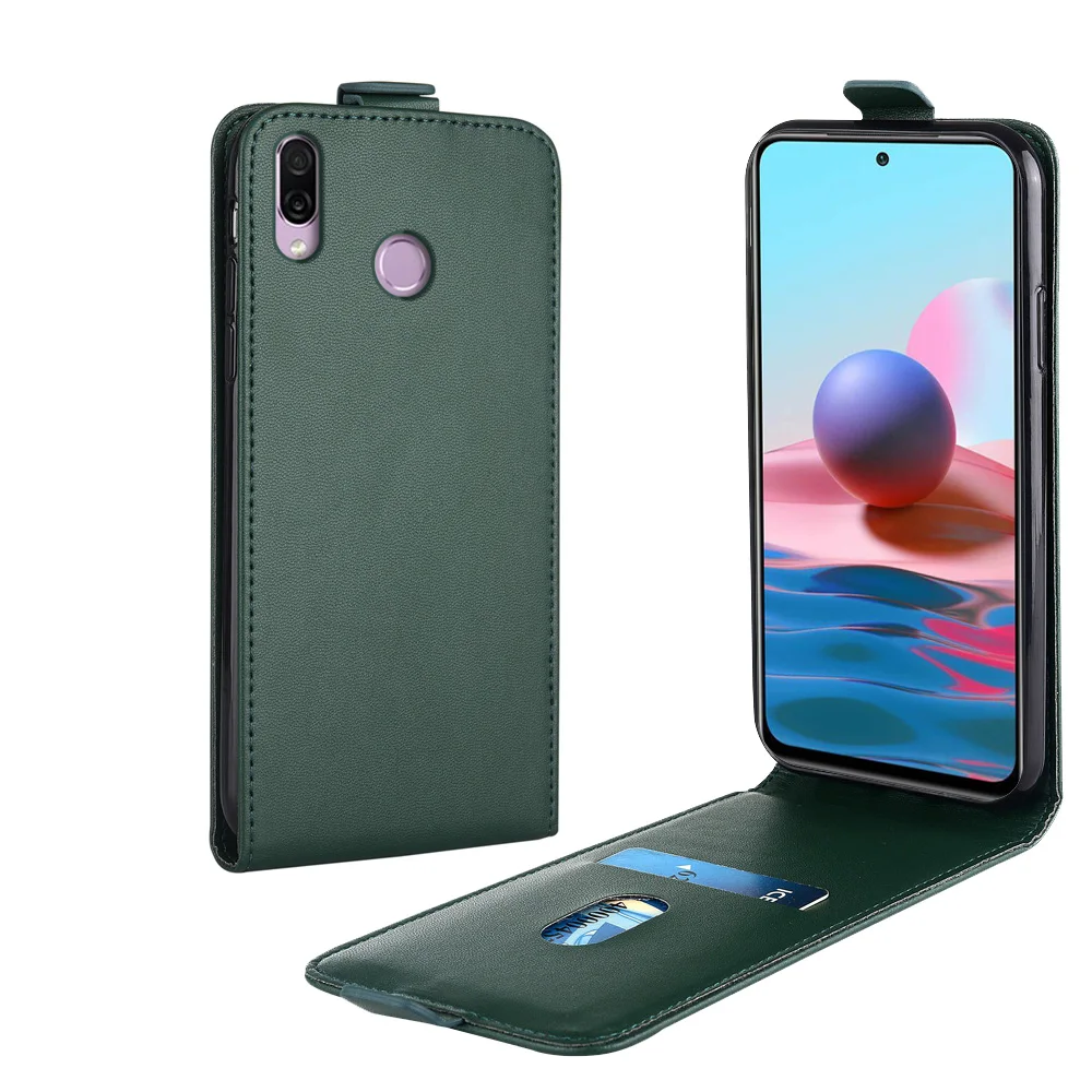 

Кожаный чехол-книжка с вертикальной крышкой для Huawei Y9 2019