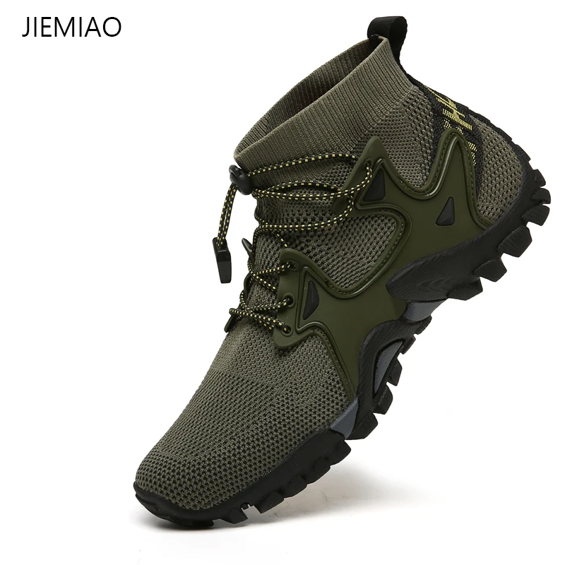 JJIEMIAO Summer Unisex Trekking Hiking Shoes Mesh Breathable Casual Men Sneakers Outdoor Non-slip Women Light Wading Shoes
