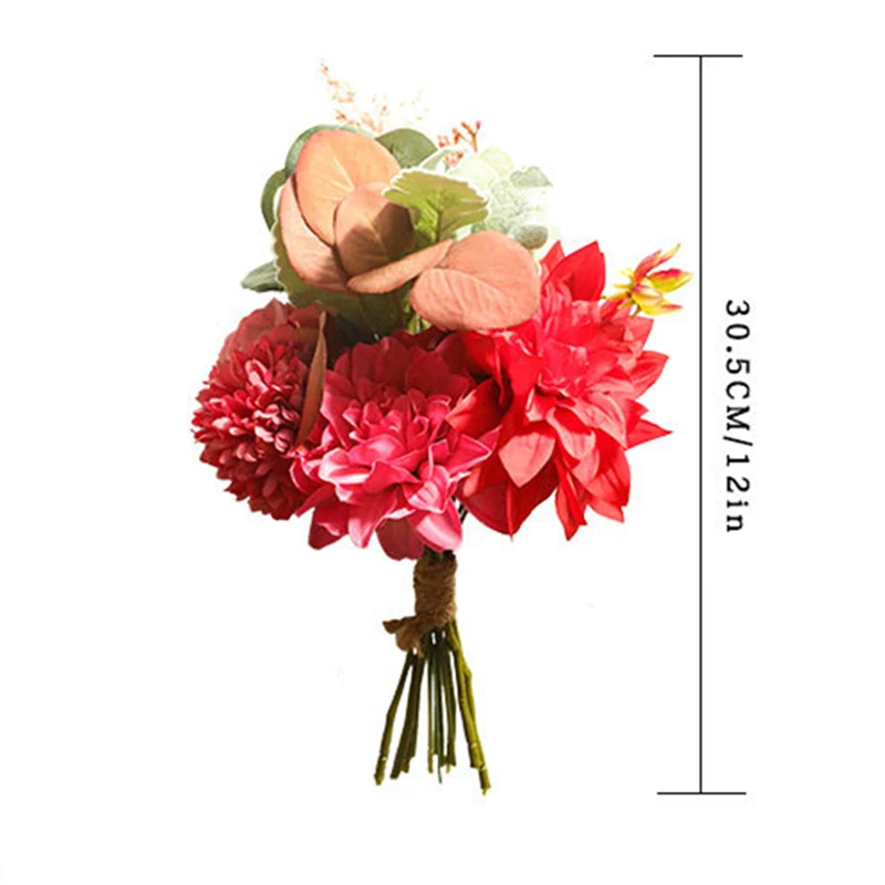 

New Hot Artificial Flowers Bouquets Realistic Flower Durable for Wedding Decor Table USJ99