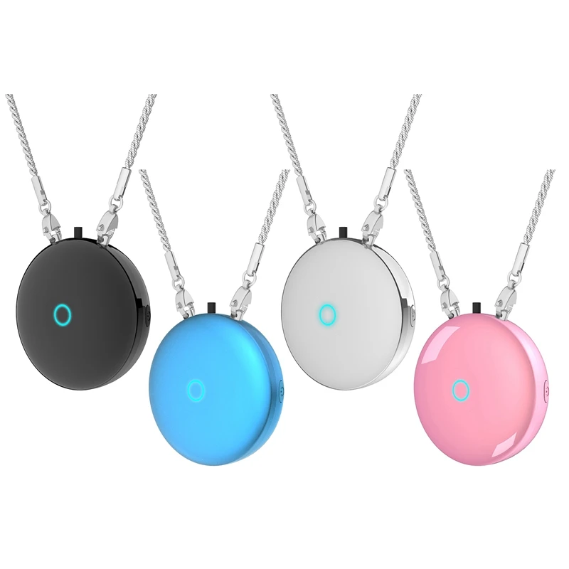 

2 Pcs Fashionable Personal Wearable Necklace Type Hanging Neck Air Purifier Mini Portable Negative Ion Air Purifier
