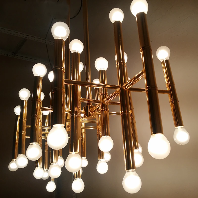 

Jonathan Adler Hanging Lights Meurice Post-modern Design Lamp Tube Led Pendant Lights Lighting Iron LED Bulbs Cord Pendant Metal