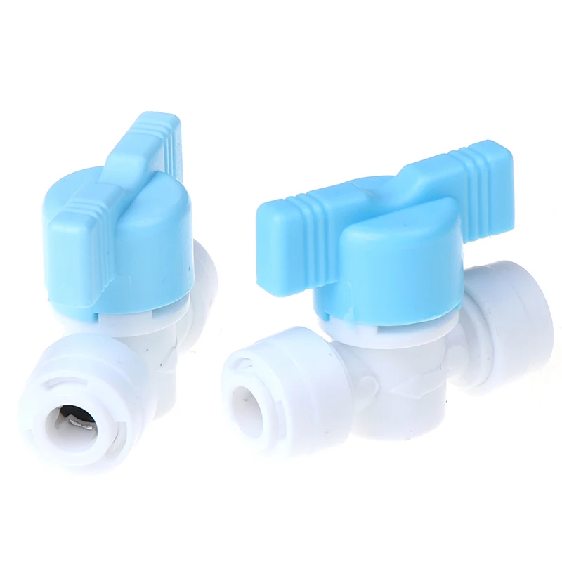 2 PCS/lot Plastic 1/4" OD Tube Tee Type PE Pipe Fitting Hose Quick Connector Aquarium RO Water Filter Reverse Osmosis System |