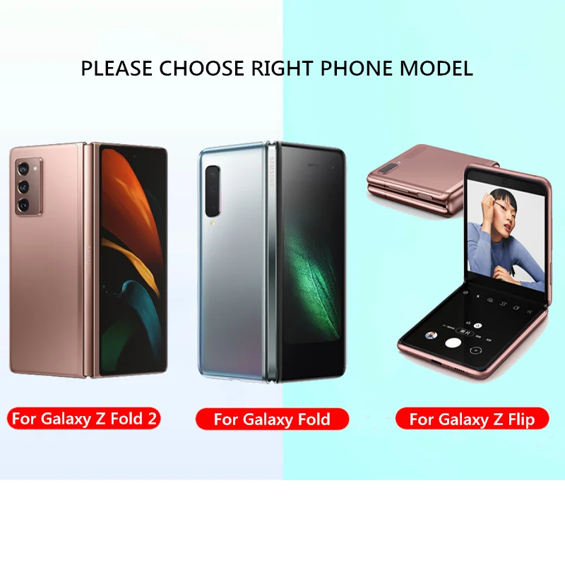 

For Samsung Galaxy Z Fold 2 Case Animal pattern Plating Glass 360 Full Protection Cover For Samsung Galaxy Z Fold2 5G Capa