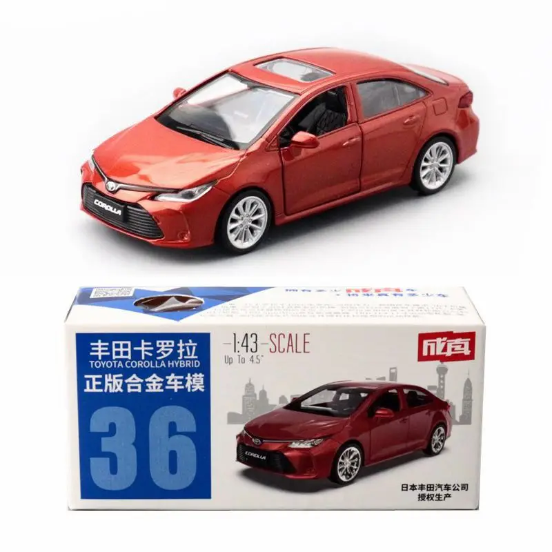 Caipo 1:43 Toyota Corolla модель автомобиля из сплава и пластика для коллекции подарка