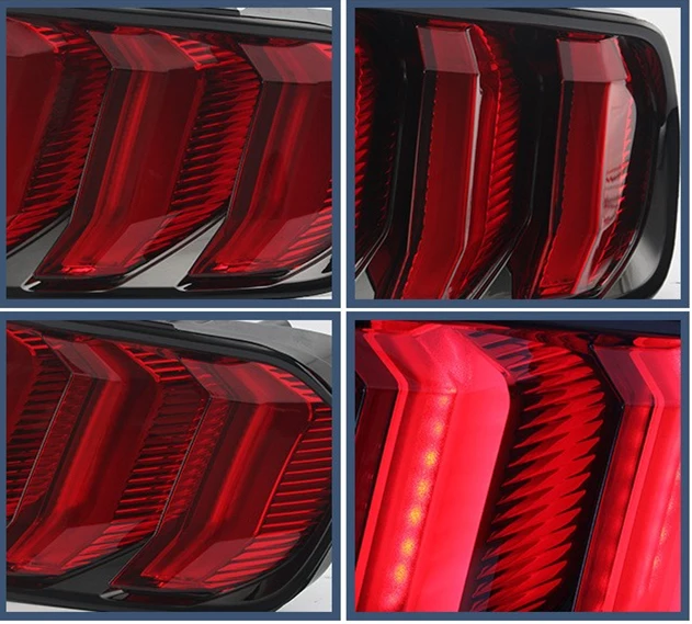 VLAND завод для сборки автомобиля дизайн для Ford Mustang задние фонари с полным светодиодный задний фонарь