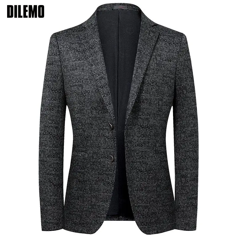 Top Grade New Designer Brand Casual Fashion Korean Party Jacket Regular Fit Blazer For Men Business Best Suit Coat Men's Clothes