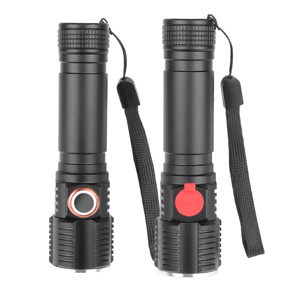 Asafee C18 Мощный T6 светодиодный светильник-вспышка, фонарь с зумом, USB Перезаряжаемый Тактический светильник, походный охотничий фонарь, вспышка, светильник фонарь