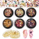 Mix-shape форме, благодаря чему создается ощущение невесомости с металлическая эпоксидная смола, форма для наполнения с украшением в виде кристаллов Стразы металлический Песчаник Стекло Бусы из драгоценных камней для эпоксидной смолы ювелирных украшений Hand-Made