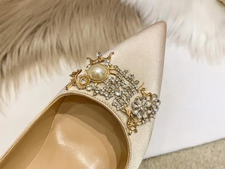 Женские туфли на высоком каблуке 10 см с кристаллами|Женские туфли| |