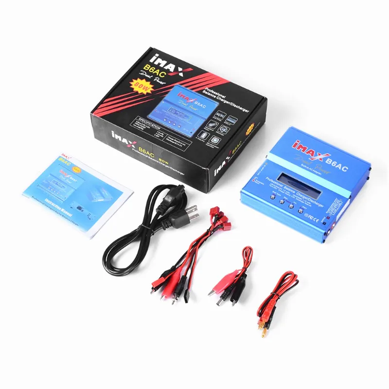 IMAX B6 AC 80 Вт B6AC Lipo NiMH 3 S/4S/5S RC батарея баланс зарядное устройство + ЕС США AU