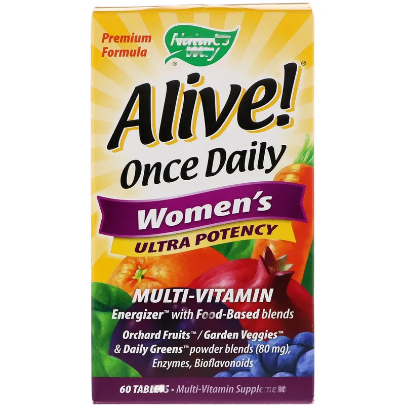 

Alive! Once Daily Women's Ultra Potency Multi-Vitamin, 60 Tab