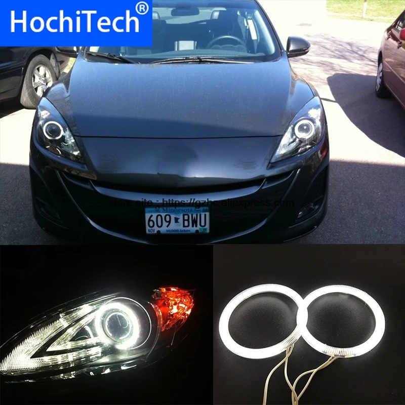HochiTech для mazda 3 2010 2014 ультра яркий дневной светильник DRL с холодным катодом (CCFL)
