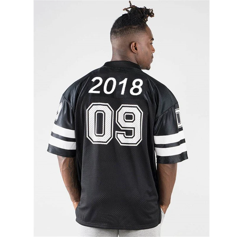 Новая сетчатая быстросохнущая Спортивная футболка для баскетбола бега мужская