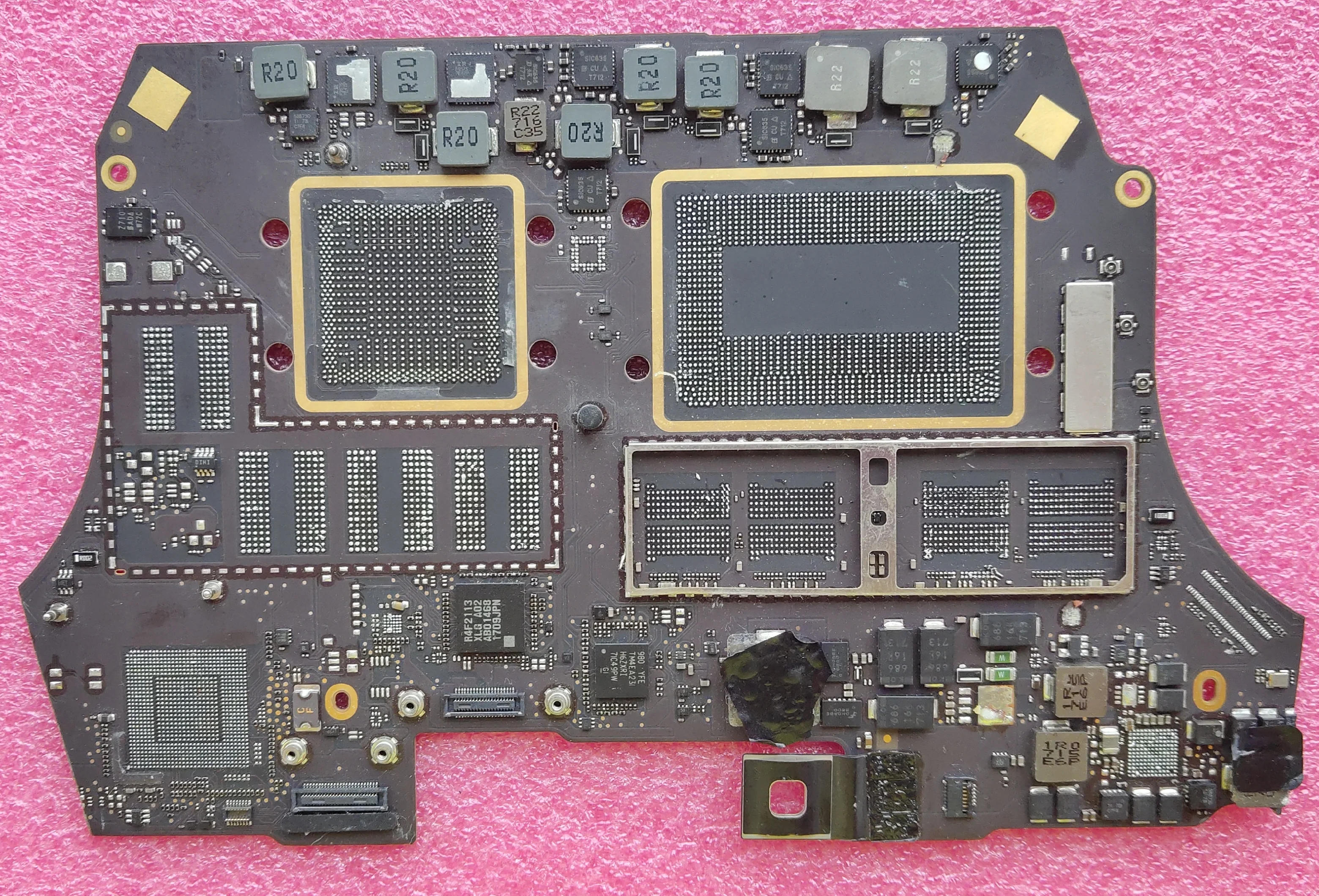 2016 год 820-00281 820-00281-A/10 неисправная плата для ремонта MacBook Pro A1707 материнская с BIOS 980 YFE
