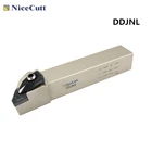 Держатель внешнего токарного станка Nicecutt DDJNL, держатель токарного станка с ЧПУ, держатель режущего инструмента для карбидной вставки DNMG