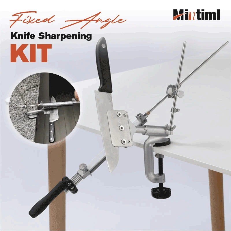 

Mintiml ™ Fixed Angle Knife Sharpening System Kit Adjustable High Quality Grindstone Whetstone Kitchen Tool Dropshipping