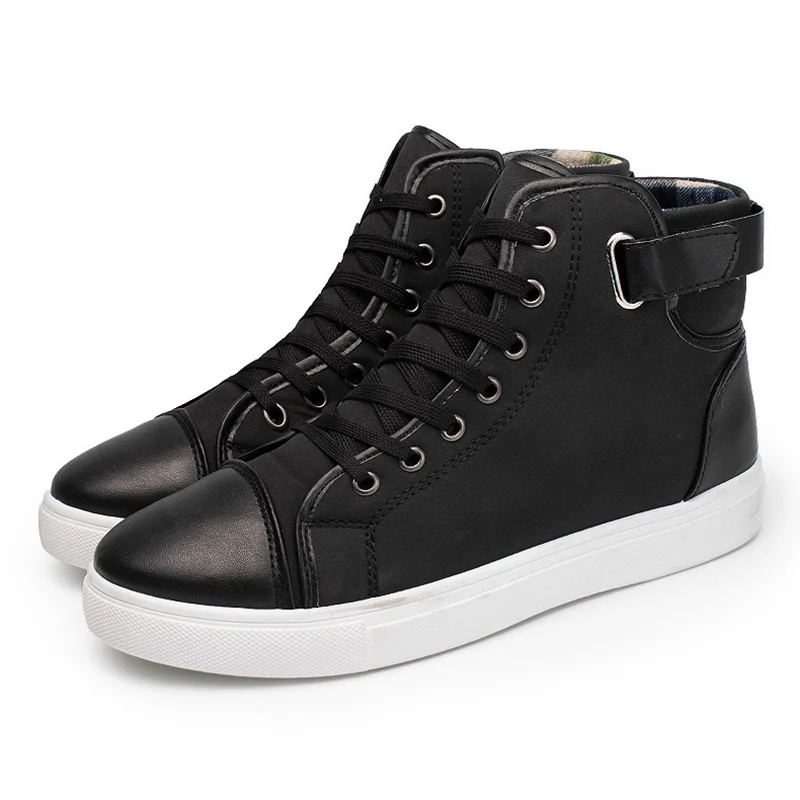 Hot Selling Fashion Men Casual High Top Sneakers Shoes Oxfords Leather Lace-up Autumn Winter -B5 | Обувь
