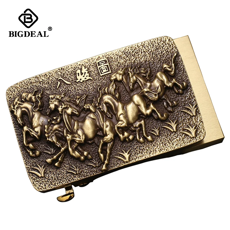 Автоматическая пряжка для ремня мужчин ремень из натуральной воловьей кожи