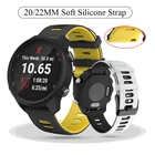 Ремешок силиконовый для Samsung Galaxy Watch 42 мм Active 2 40 мм, мягкий браслет для Galaxy Watch 3 41 45 мм, Huami Amazfit, 20 мм 22 мм
