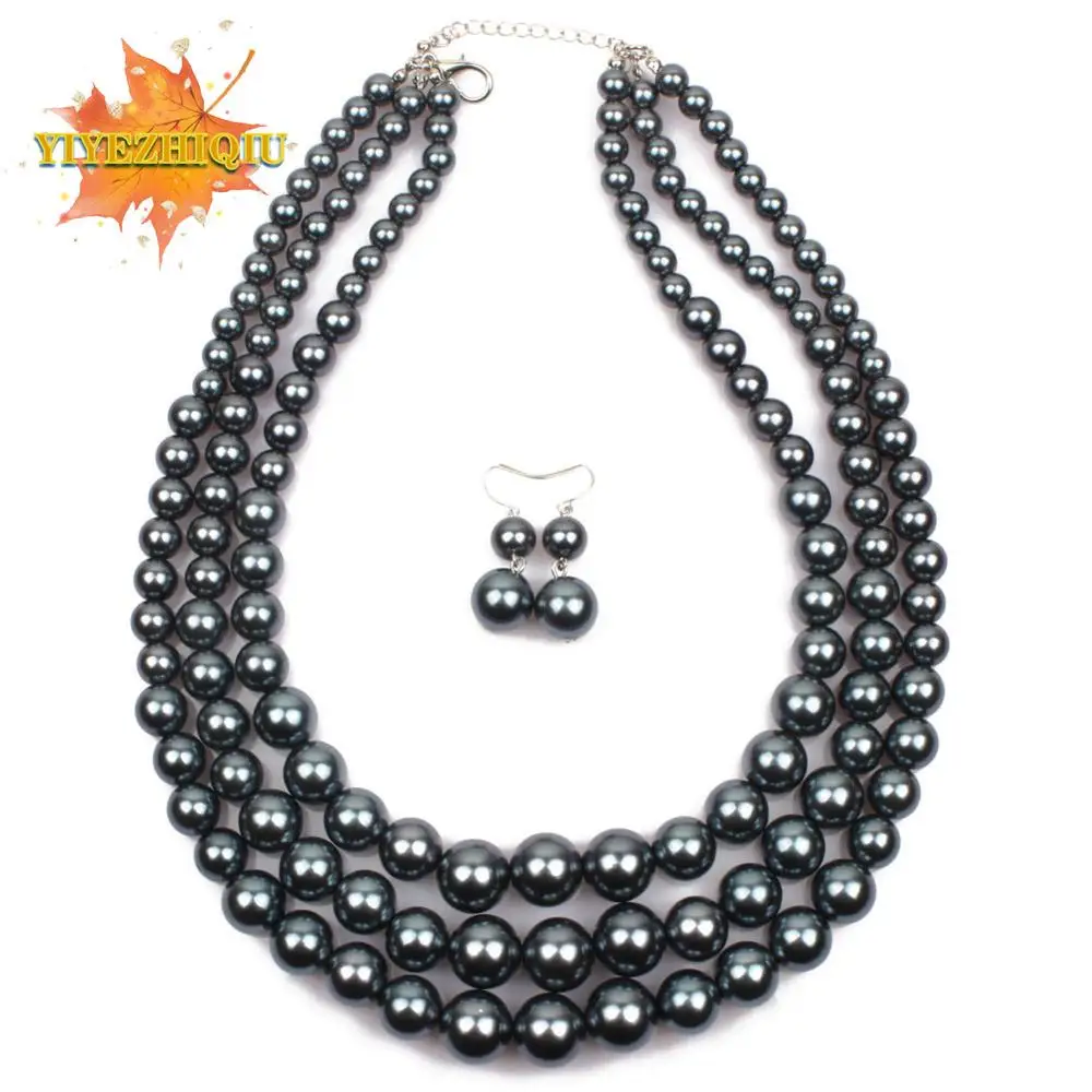 2019 модные ювелирные изделия многослойные цепочки с имитацией жемчуга ожерелье