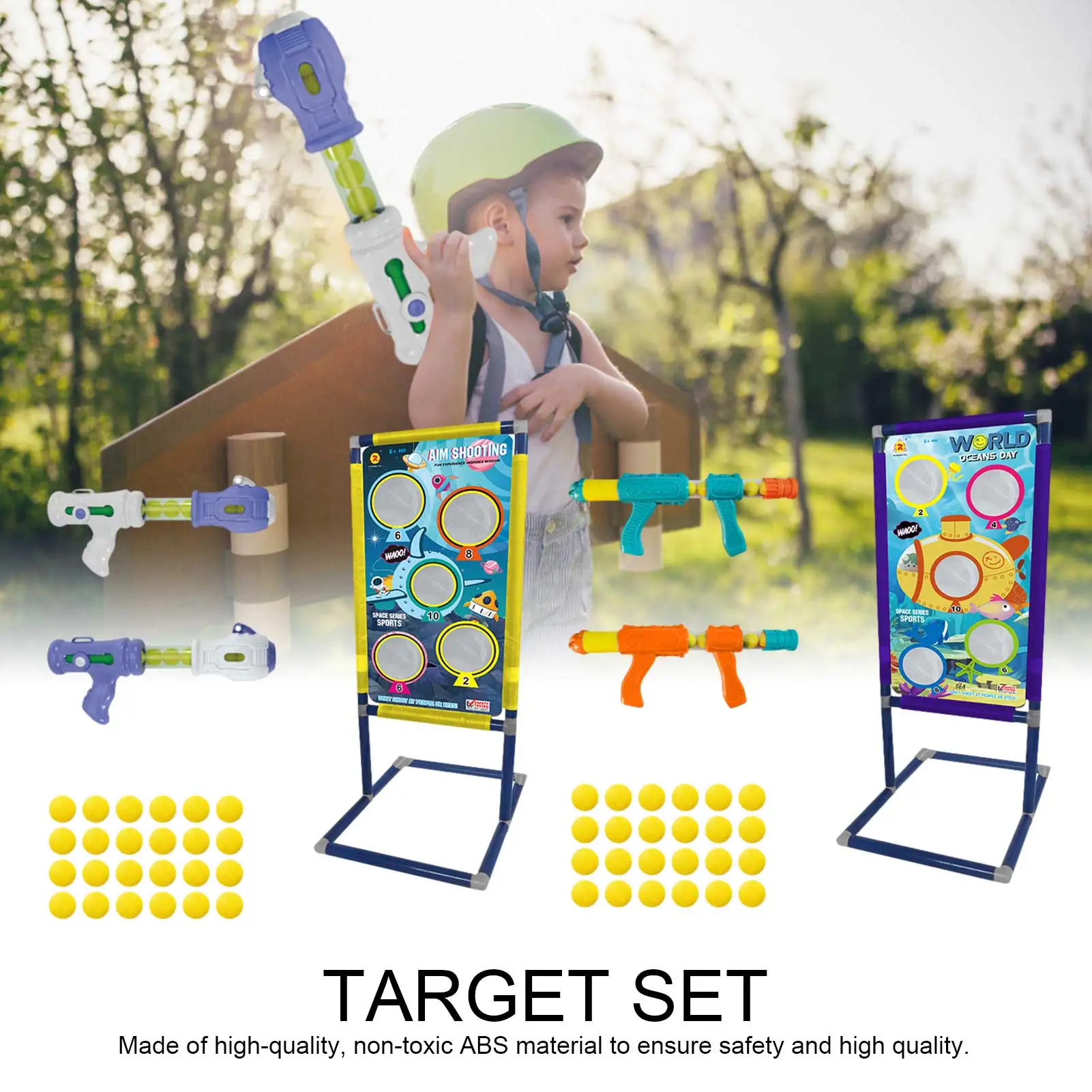 

Детский воздушный интерактивный аэродинамический пистолет EVA, мягкая пуля, Воздушный пистолет для стрельбы, настольная игра для стрельбы в ...