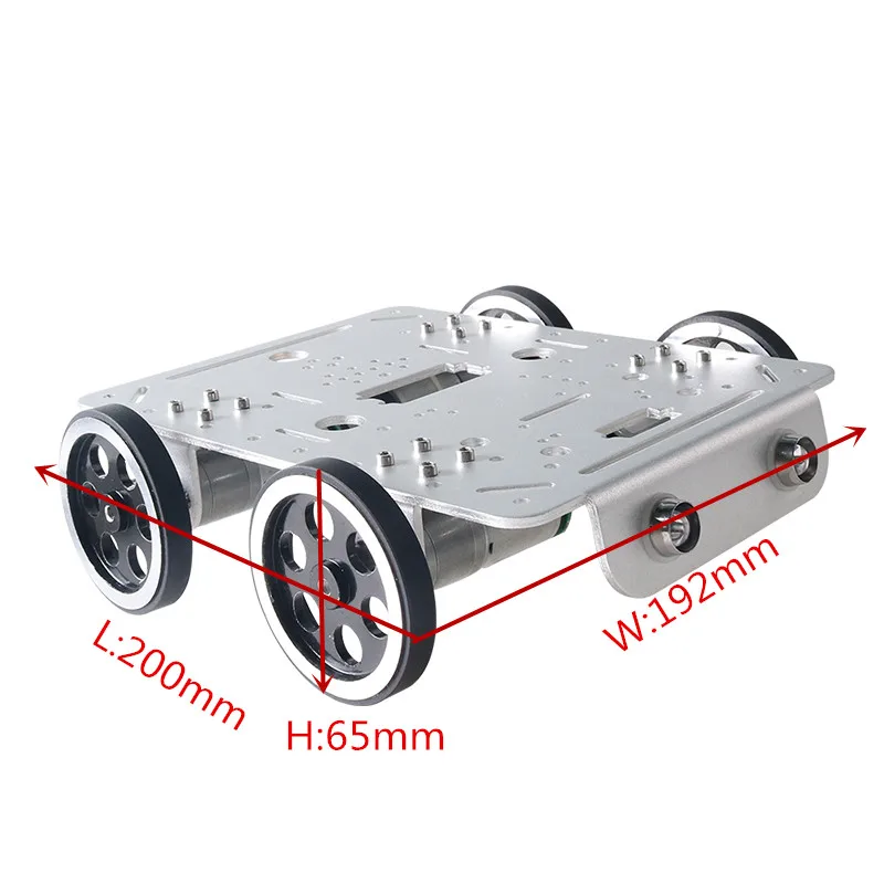 Металлический комплект шасси C200 4WD для смарт-автомобиля платформа робота с