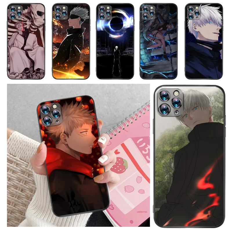 

Jujutsu Kaisen Sukuna Yuji Itadori Fushiguro Megumi Satoru Gojo Phone Case For iPhone 12 Mini SE 2020 Pro MAX Back Cover Funda