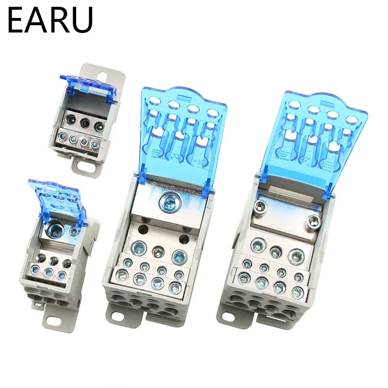 UKK80A 125A 160A 250A 400A 500A клеммный блок 1 во многих из din-рейку распределительная коробка