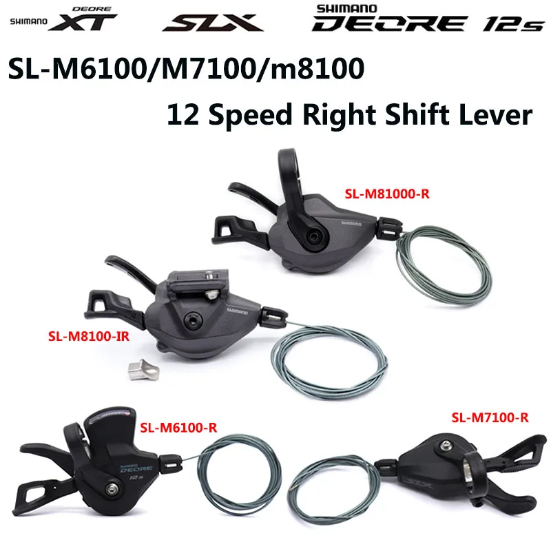 

SHIMANO DEORE SLX XT 12 Speed SL M6100 M7100 M8100 Shifter Lever MTB Bike Cycling Bicycle Shift Lever 12S Original I-SPEC EV