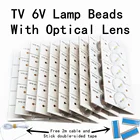 6V SMD лампы бусины с оптический объектив фильтра для 32-65 дюймов светодиодный Подсветка полосы ТВ Ремонт 100% новый светодиодный Подсветка полосы 3V с кабелем