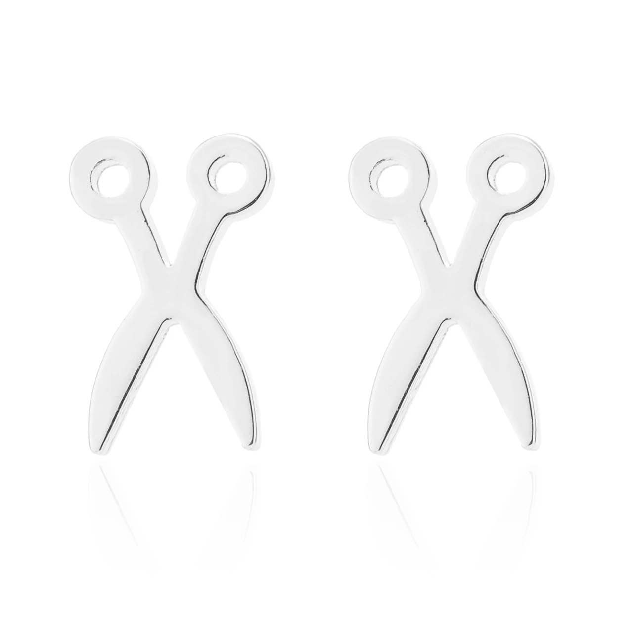 

1 Pair Of Modern Earrings Handmade By New Fashion Designers Stainless Steel Punk-Style Scissors Earrings Women's Stud Earrings