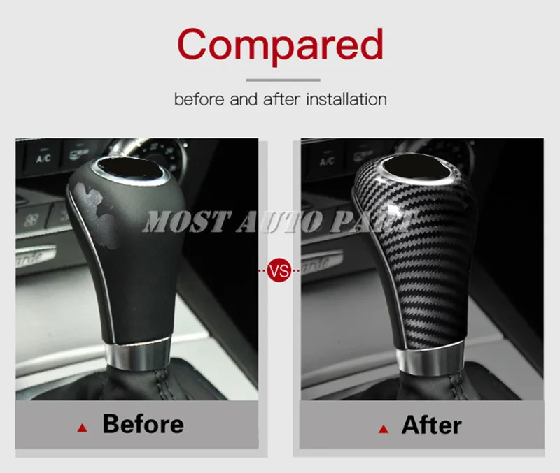 ABS консоль рычаг переключения передач Накладка для Benz C класса W203 W204 S204 2004 2013